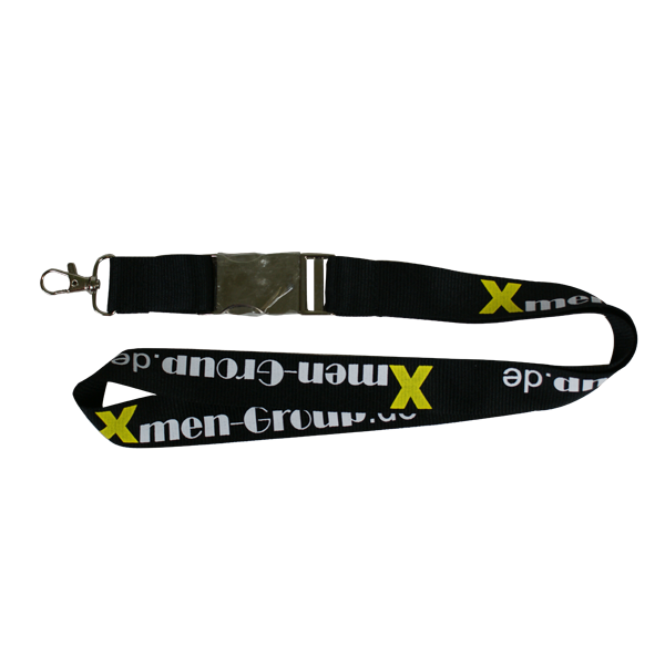 printed lanyard logo band with metal hook metal buckle | EVPL4064